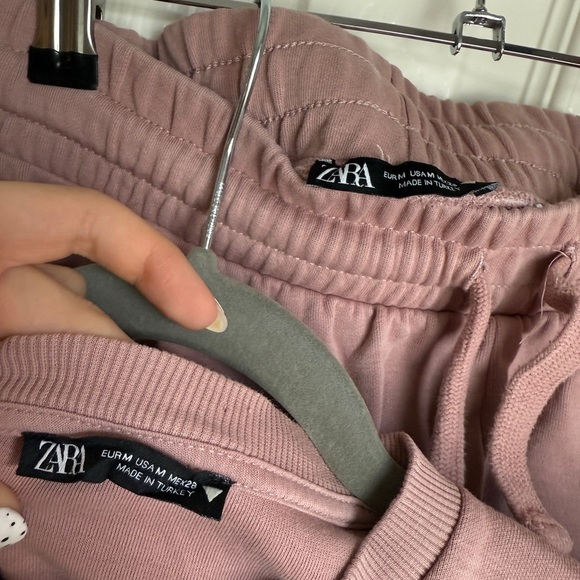 ZARA Matching Sweat Set Cargo Joggers Sweatshirt Top Two Piece Loungewear Set M - Picture 2 of 9